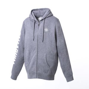 102419-004 | CORE LOGO ZIP UP HOODY PS | DARK HEATHER GREY
