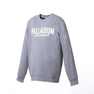 172415-004 | PALLADIUM FRANCE CREW BP | DARK HEATHER GREY