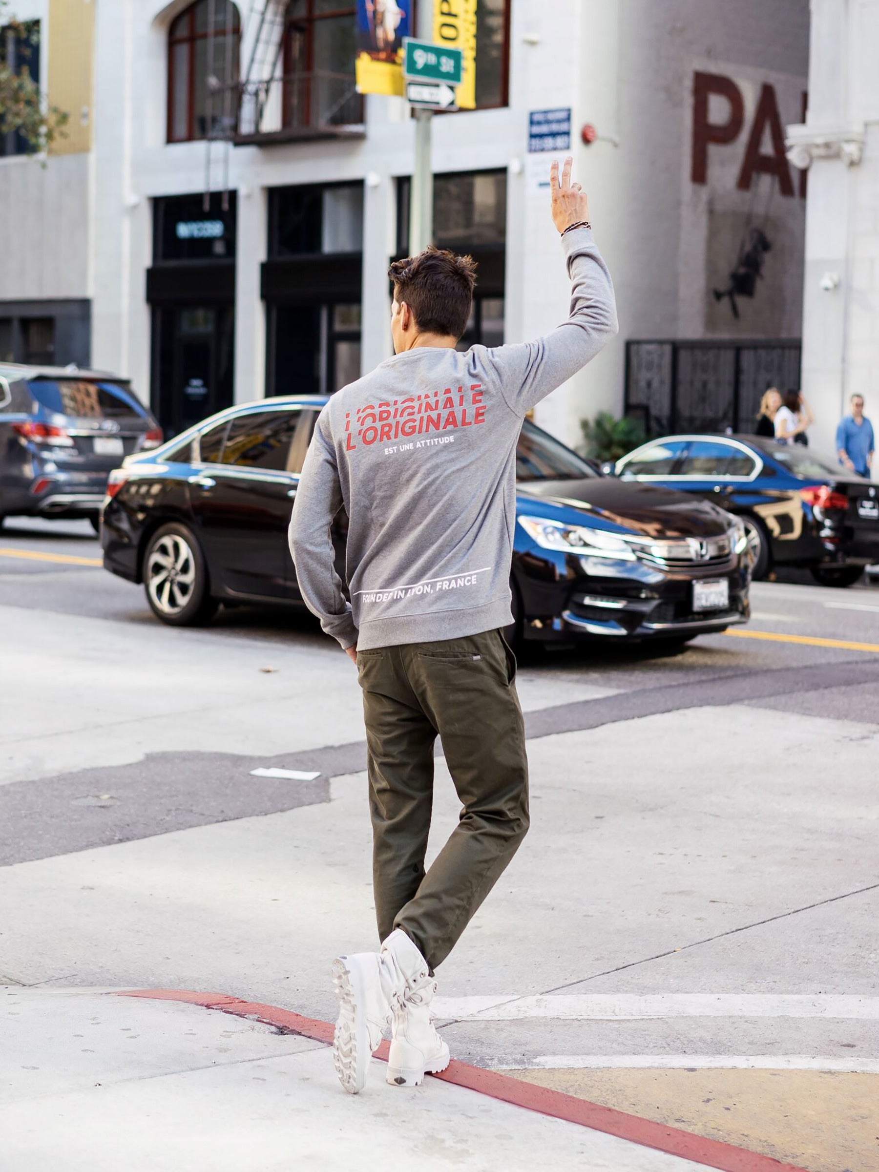 172415-004 | PALLADIUM FRANCE CREW BP | DARK HEATHER GREY - Image 5