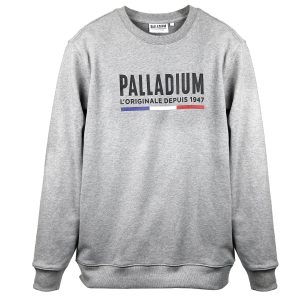 172784-004 | PALLADIUM CREW NECK2 | DARK HEATHER GREY
