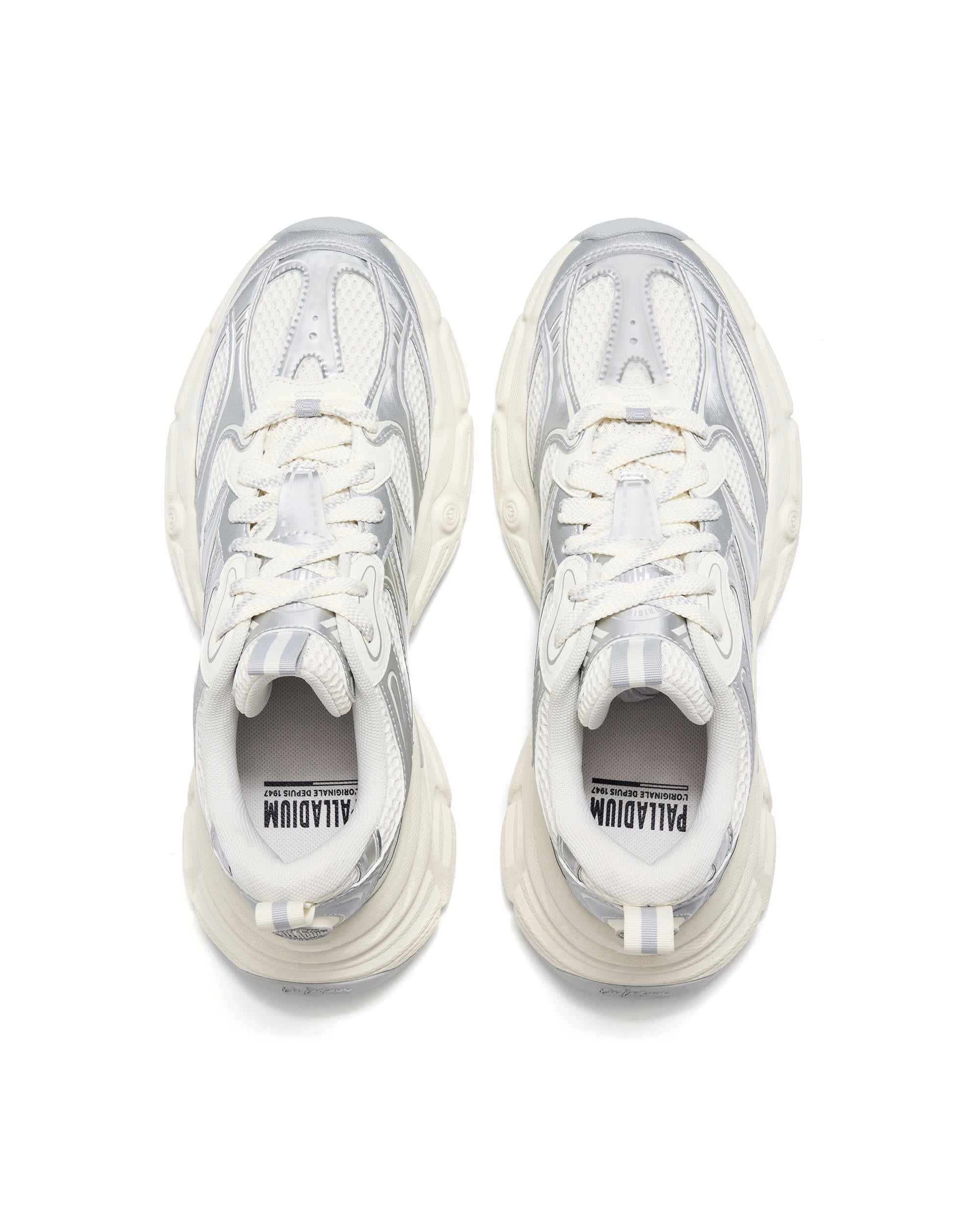 04556-199-M | MEN'S PALLAEIFFEL SNEAKERS | WT/GY/WT - Image 4