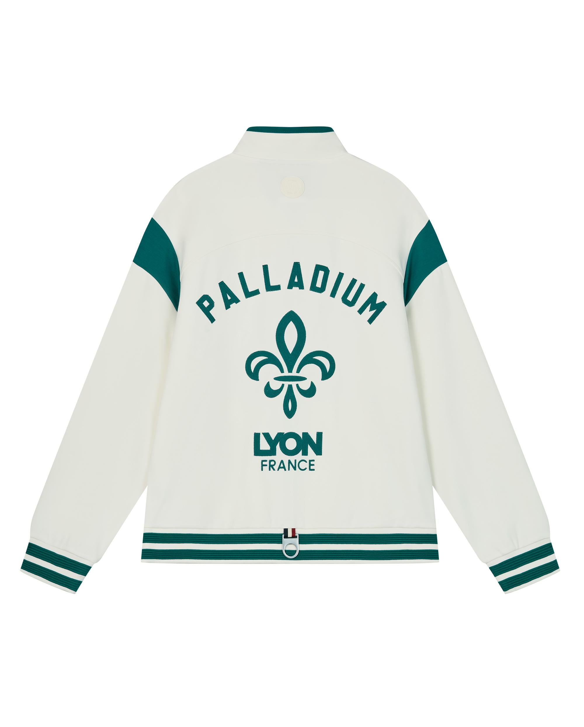 1010493-262 | MEN'S PALLADIUM LOGO COLOR BLOCKS VARSITY JACKET | MARSHMALLOW - Image 2