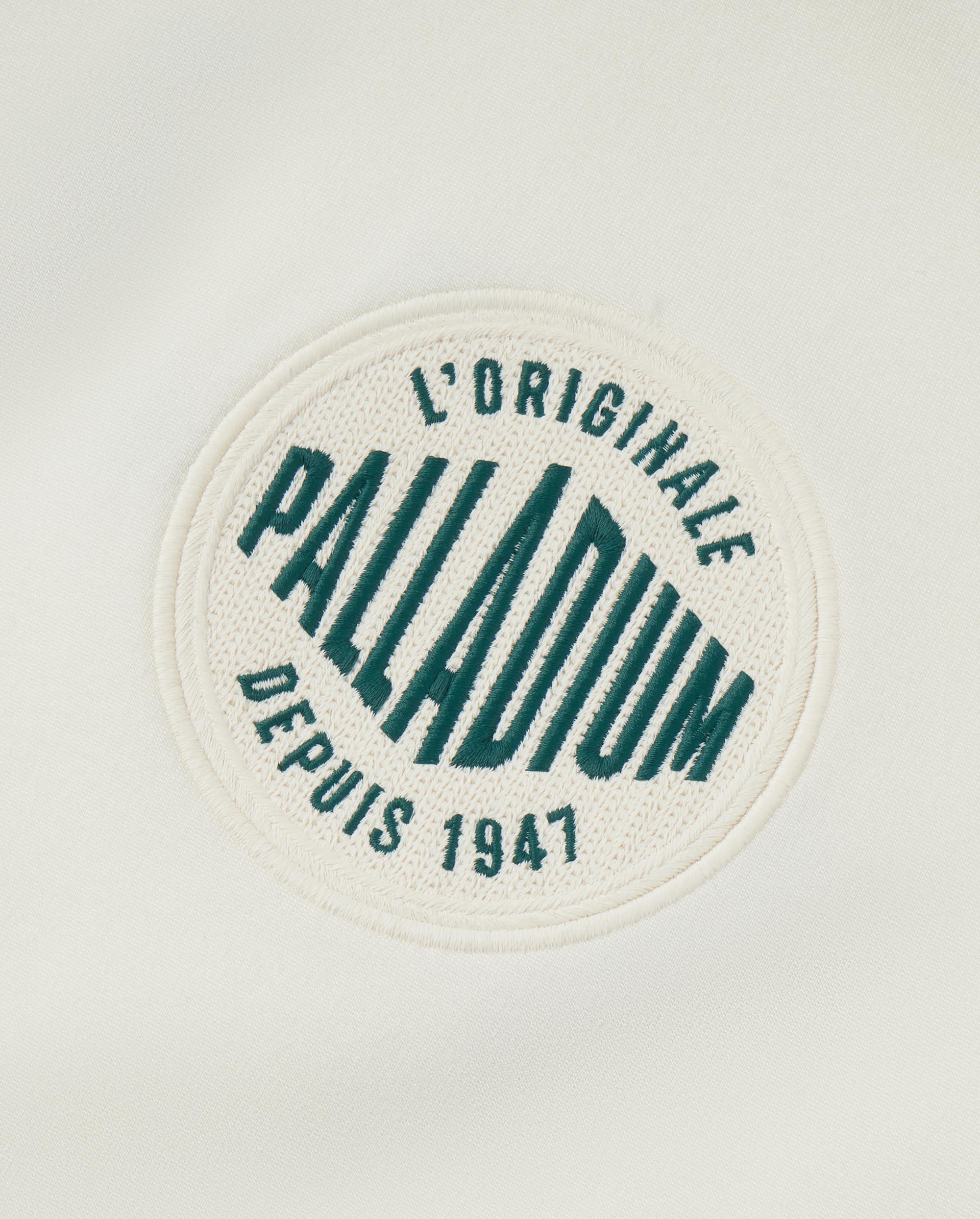 1010493-262 | MEN'S PALLADIUM LOGO COLOR BLOCKS VARSITY JACKET | MARSHMALLOW - Image 4