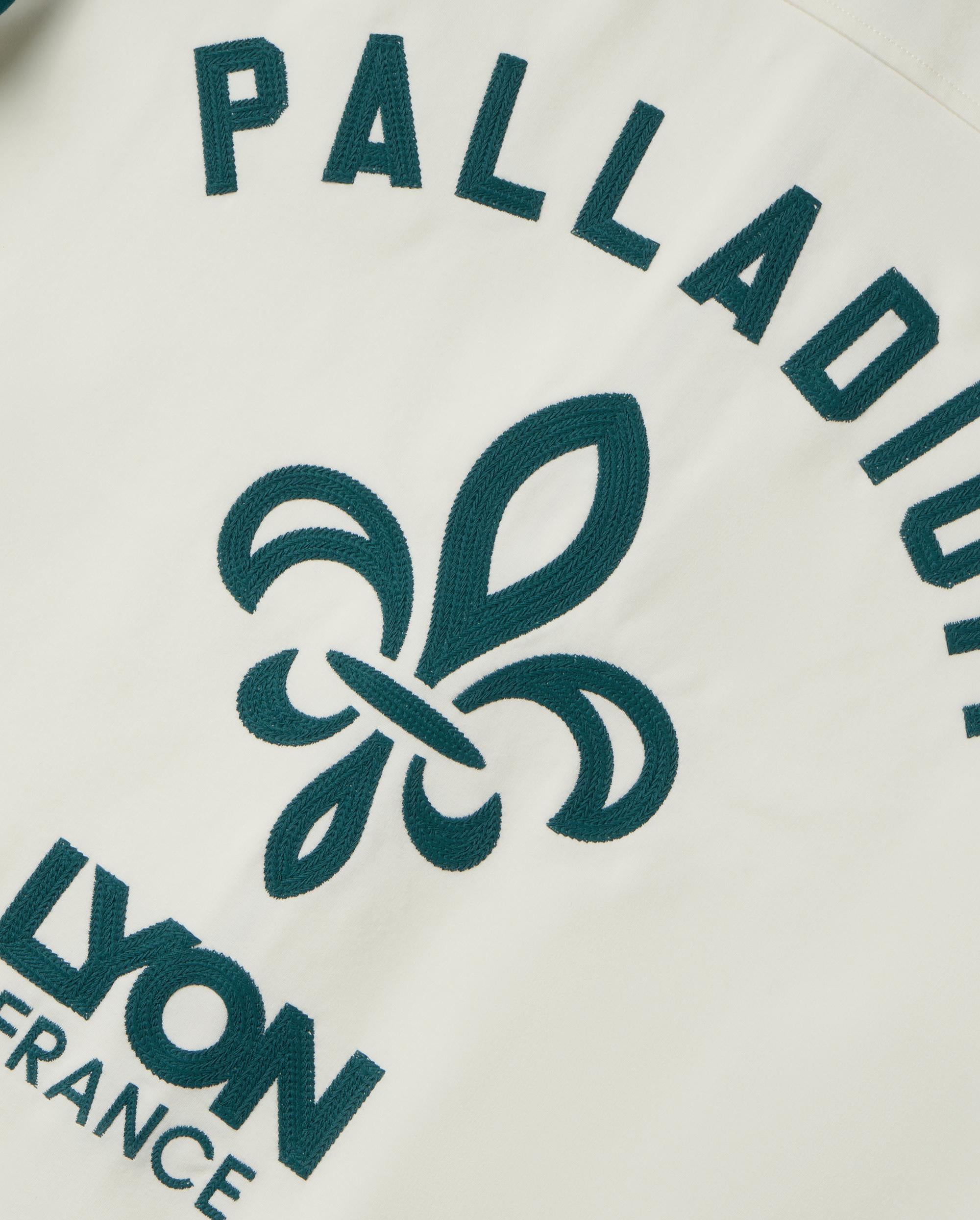 1010493-262 | MEN'S PALLADIUM LOGO COLOR BLOCKS VARSITY JACKET | MARSHMALLOW - Image 5