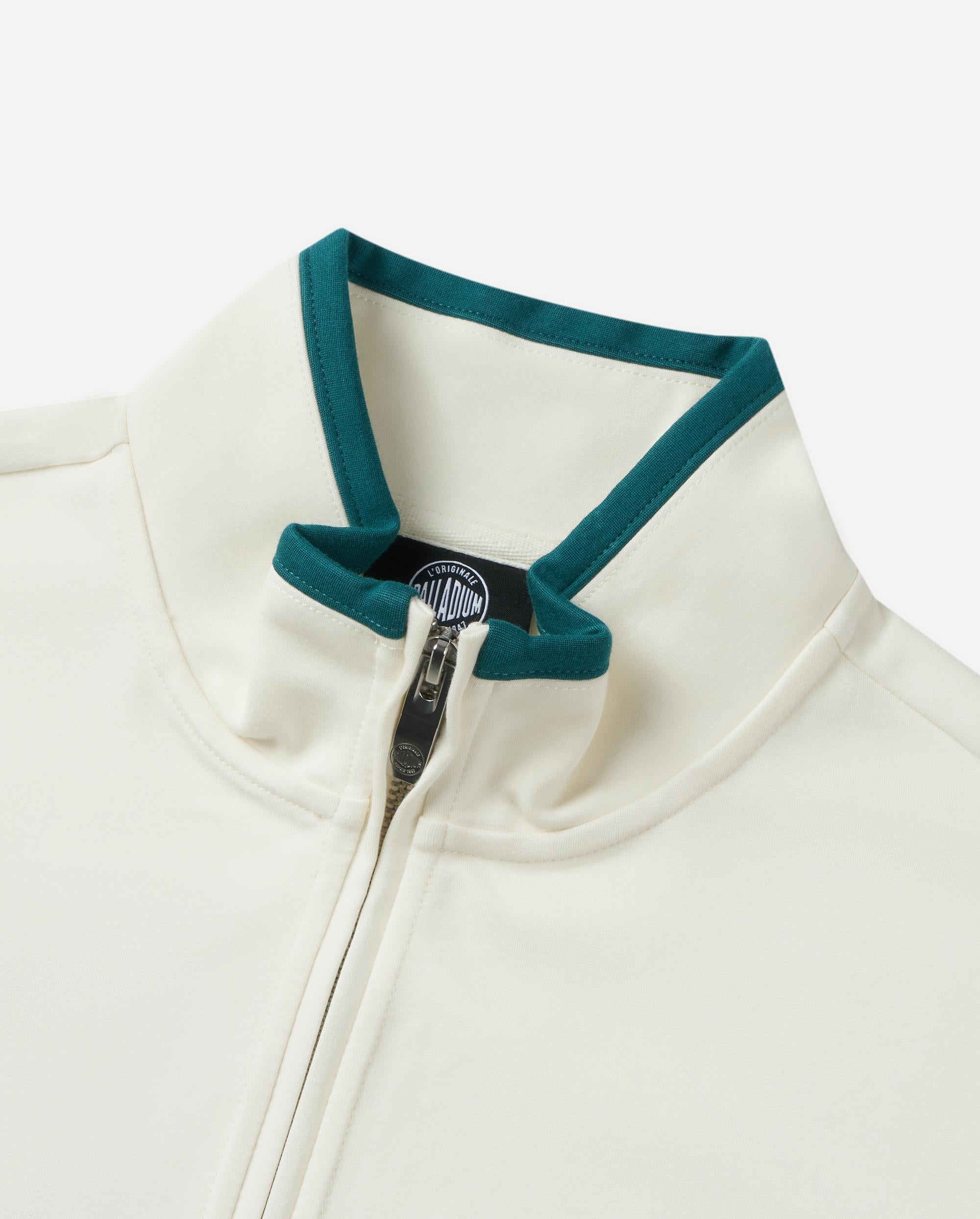 1010493-262 | MEN'S PALLADIUM LOGO COLOR BLOCKS VARSITY JACKET | MARSHMALLOW - Image 3