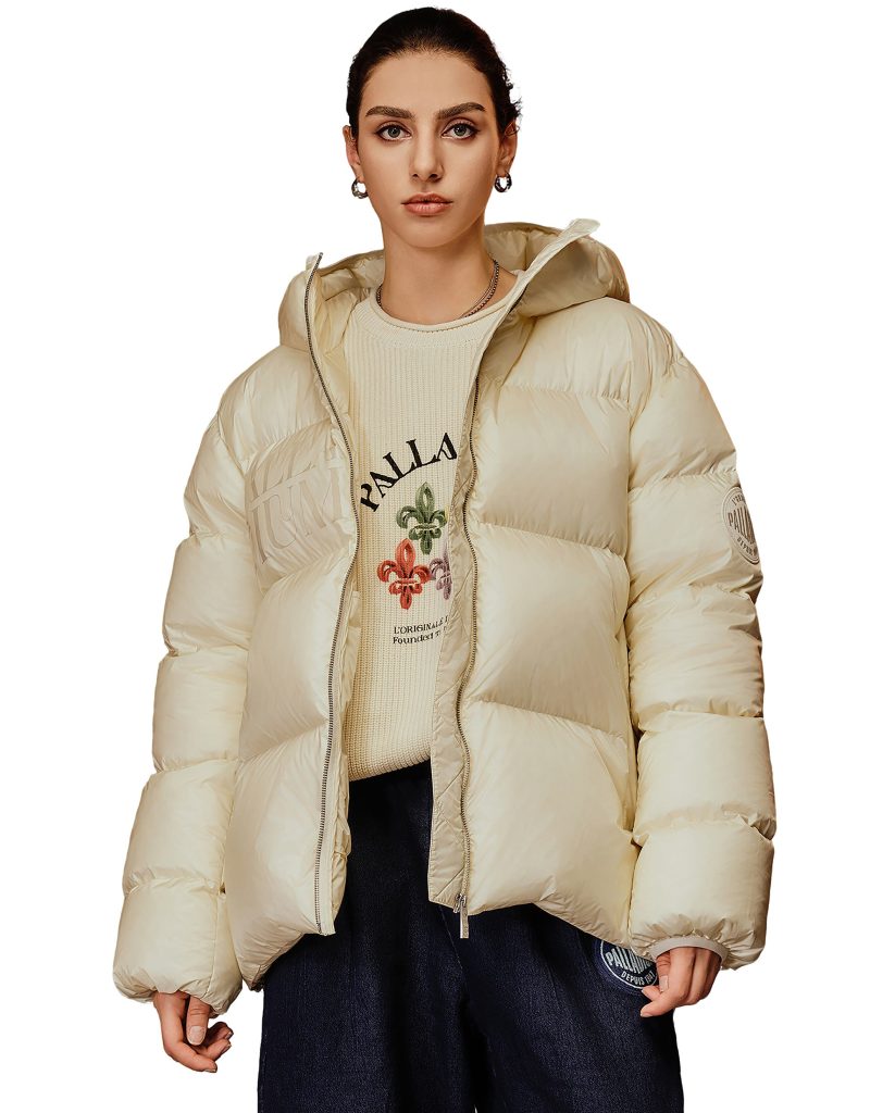 1010616-262 | MEN'S PALLADIUM LOGO DOWN JACKET | MARSHMALLOW