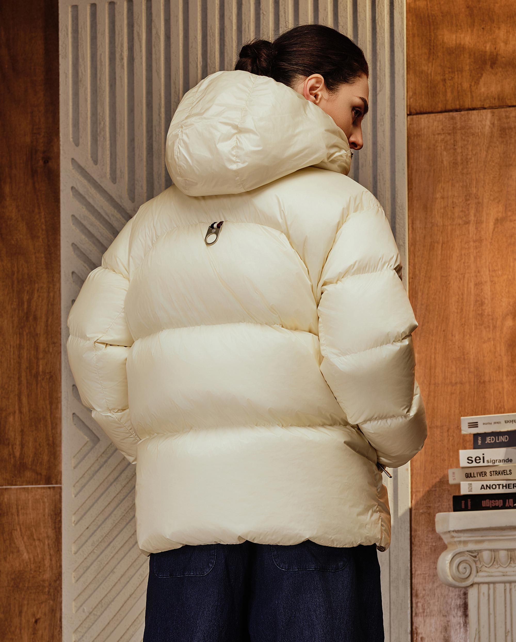 1010616-262 | MEN'S PALLADIUM LOGO DOWN JACKET | MARSHMALLOW - Image 2