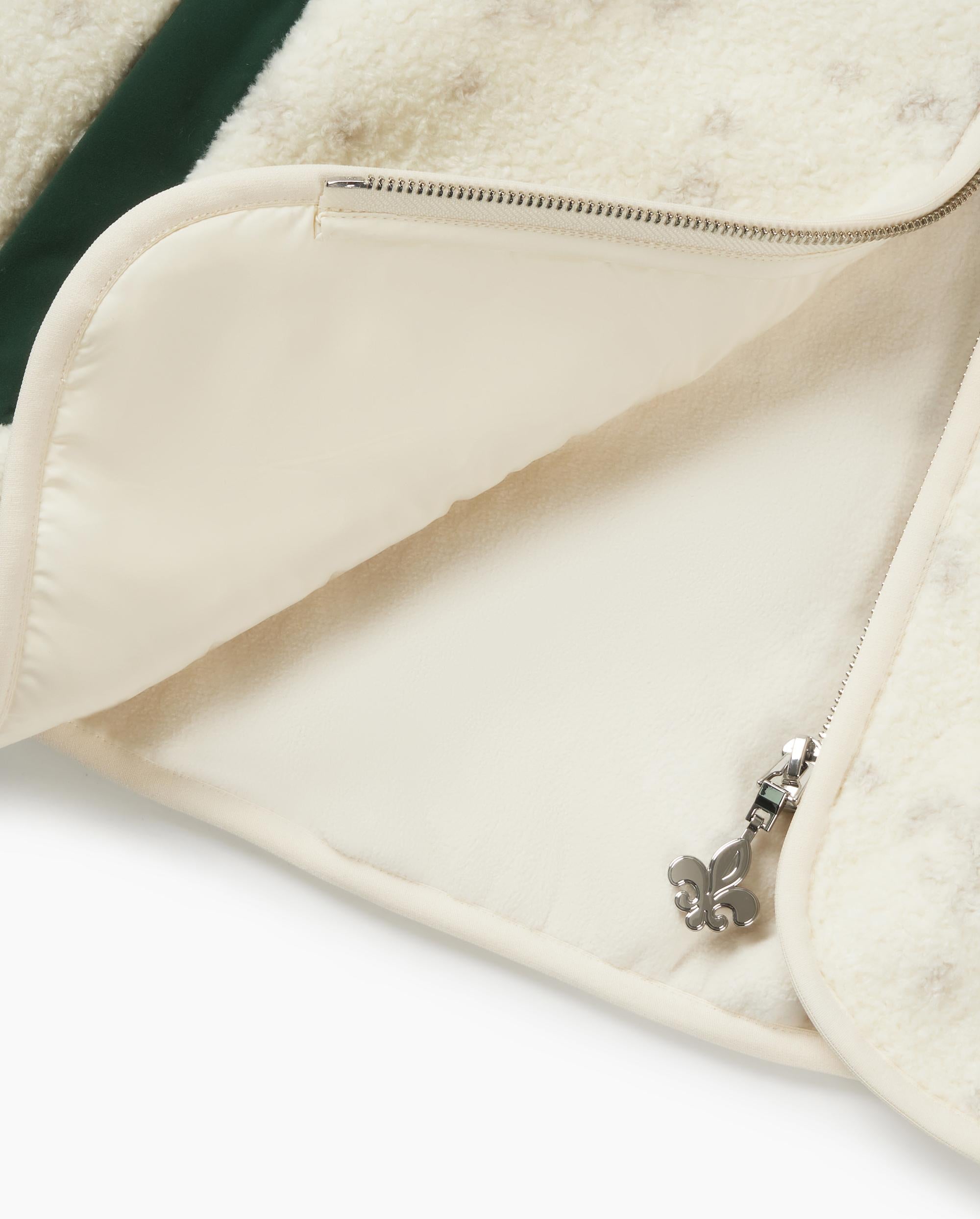 1010619-948 | MEN'S ALL-OVER IRIS LOGO FUZZY COTTON JACKET | WHT POLKA DOTS IRIS - Image 8