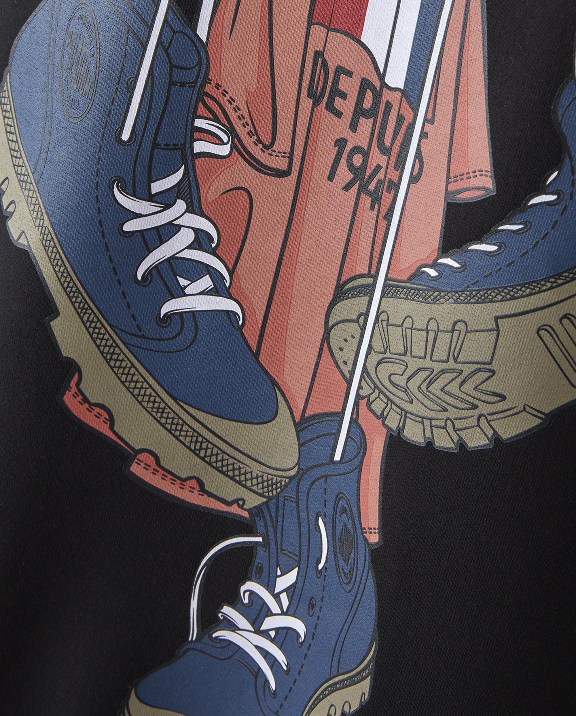 1011733-008 | MEN'S VINTAGE PALLADIUM LOGO HOODIE | BLACK - Image 4