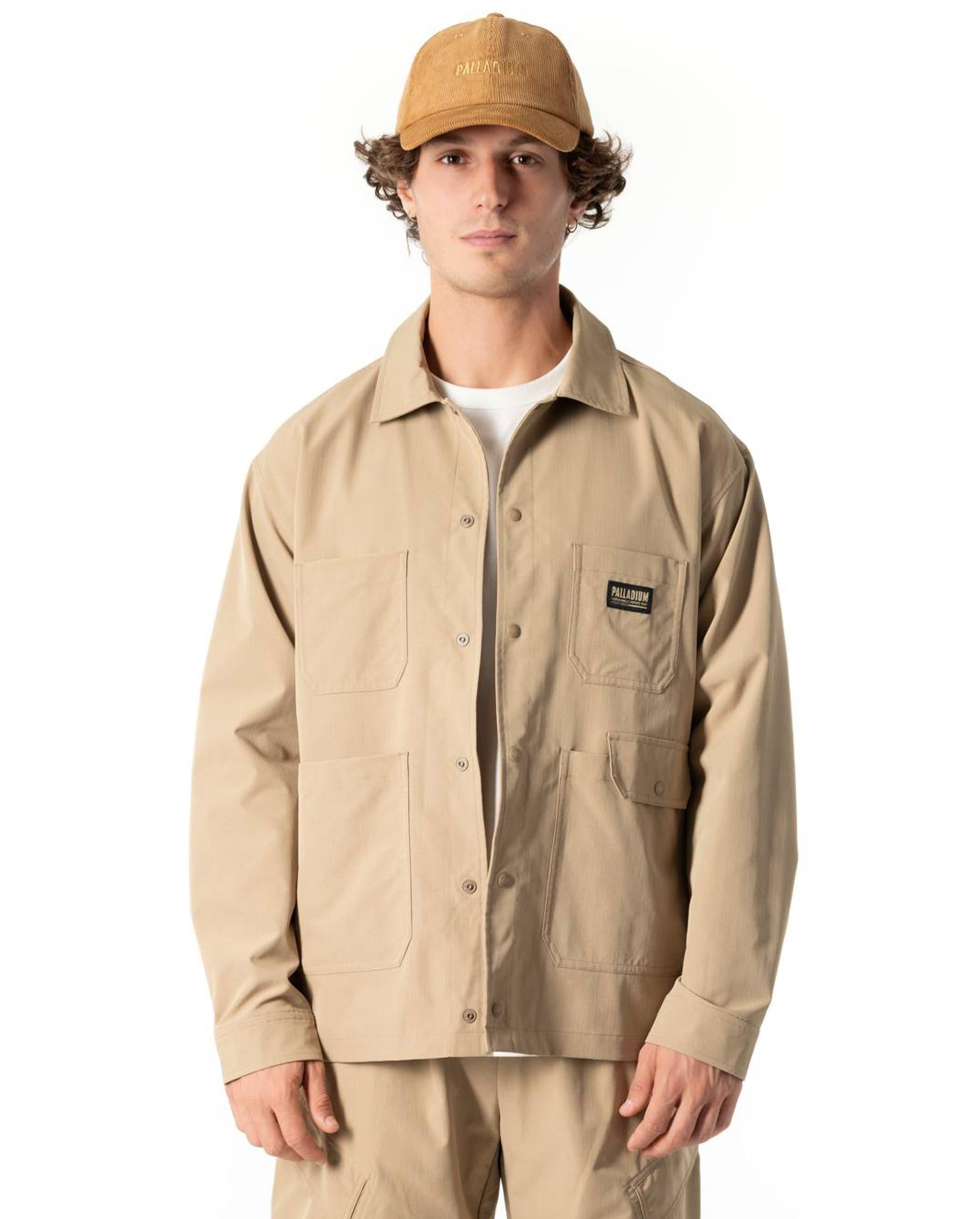 1011734-297 | MEN'S PALLADIUM LOGO WATER REPELLENT CARGO JACKET | HERITAGE CAMEL