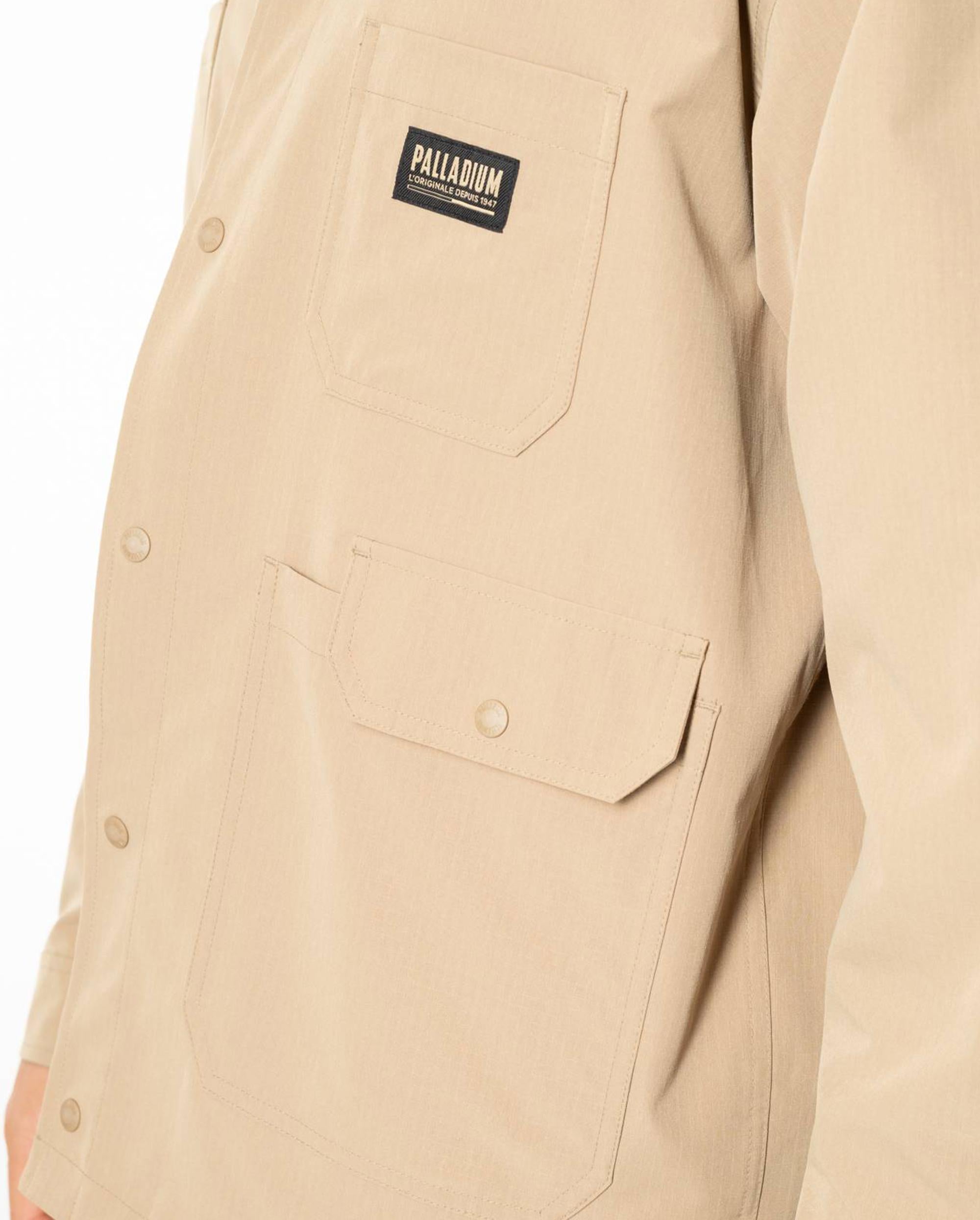 1011734-297 | MEN'S PALLADIUM LOGO WATER REPELLENT CARGO JACKET | HERITAGE CAMEL - Image 4