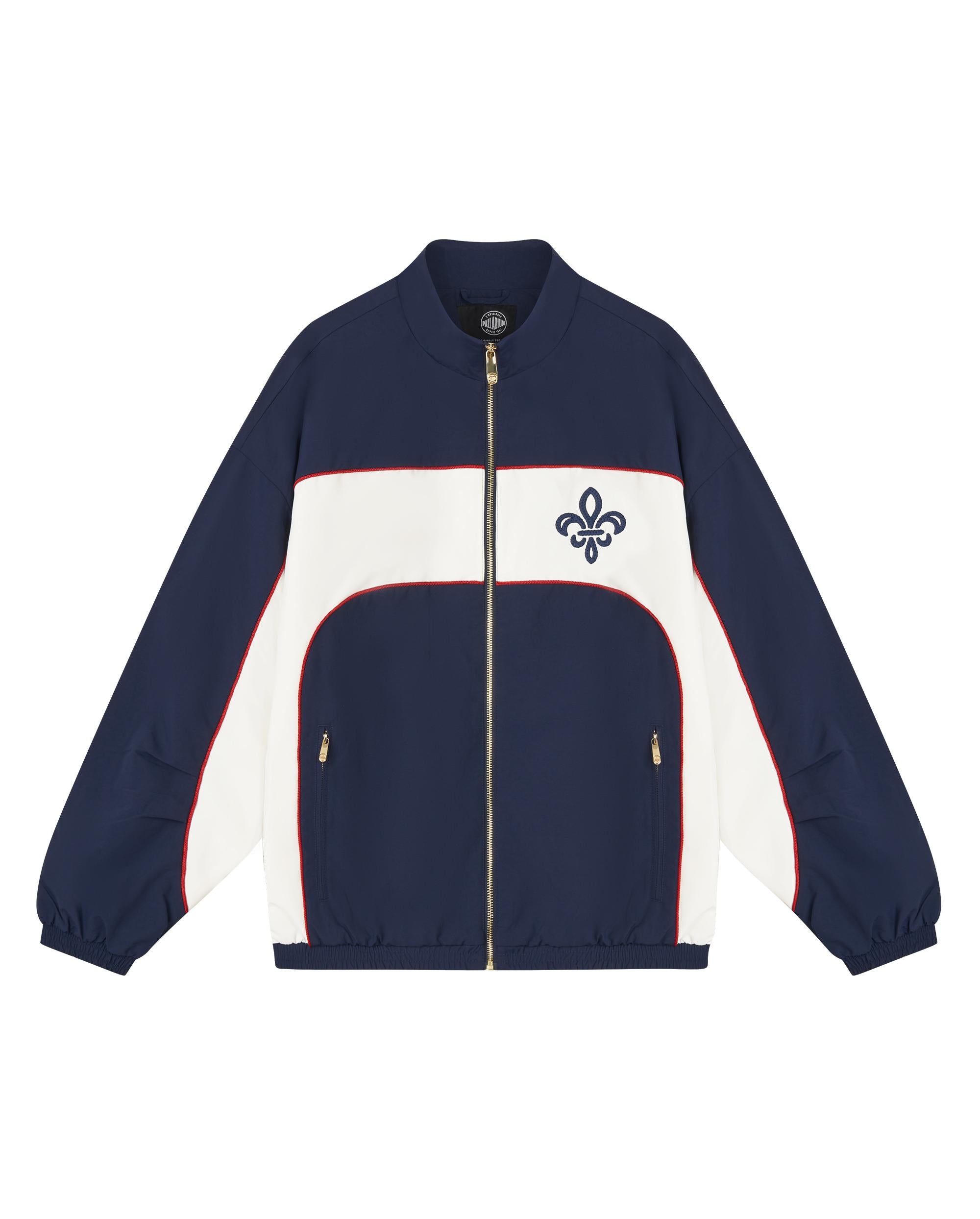 1011858-453 | MEN'S IRIS LOGO COLOR BLOCKS LOOSE FIT JACKET | MARITIME BLUE - Image 4