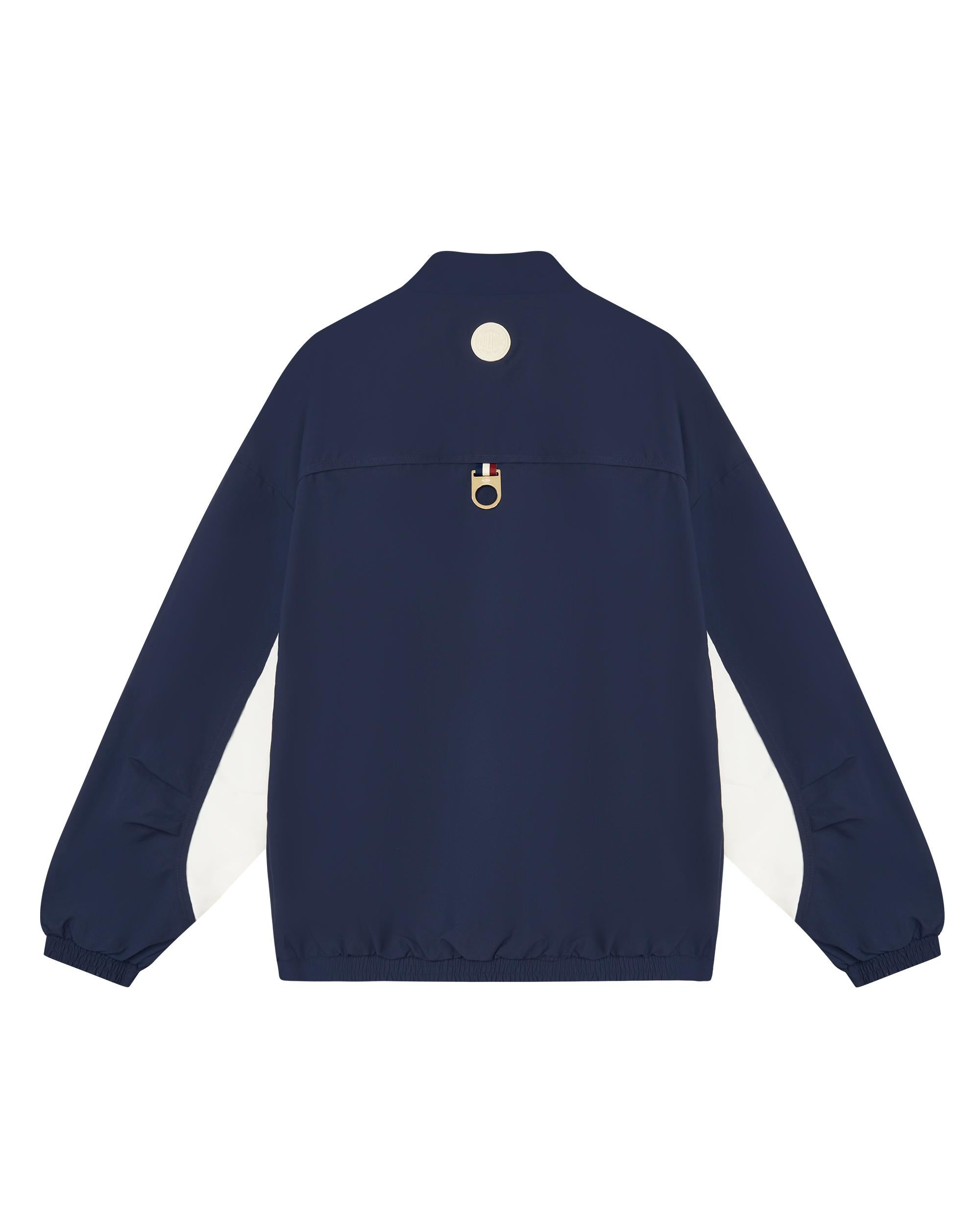 1011858-453 | MEN'S IRIS LOGO COLOR BLOCKS LOOSE FIT JACKET | MARITIME BLUE - Image 5