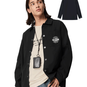 1011888-032 | MEN'S LOGO OVERSIZE LONG SLEEVES COTTON SHIRT | TAP SHOE