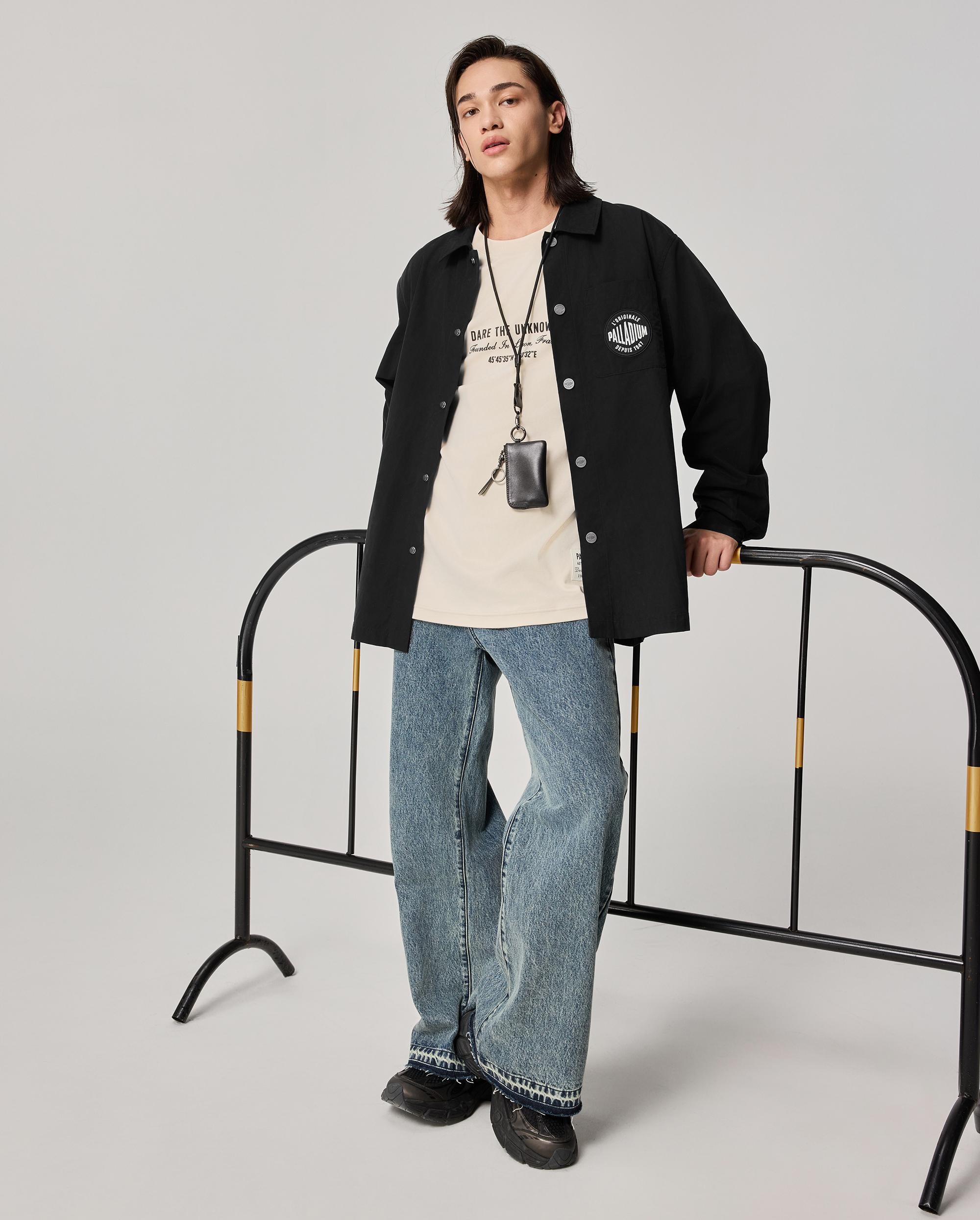 1011888-032 | MEN'S LOGO OVERSIZE LONG SLEEVES COTTON SHIRT | TAP SHOE - Image 3