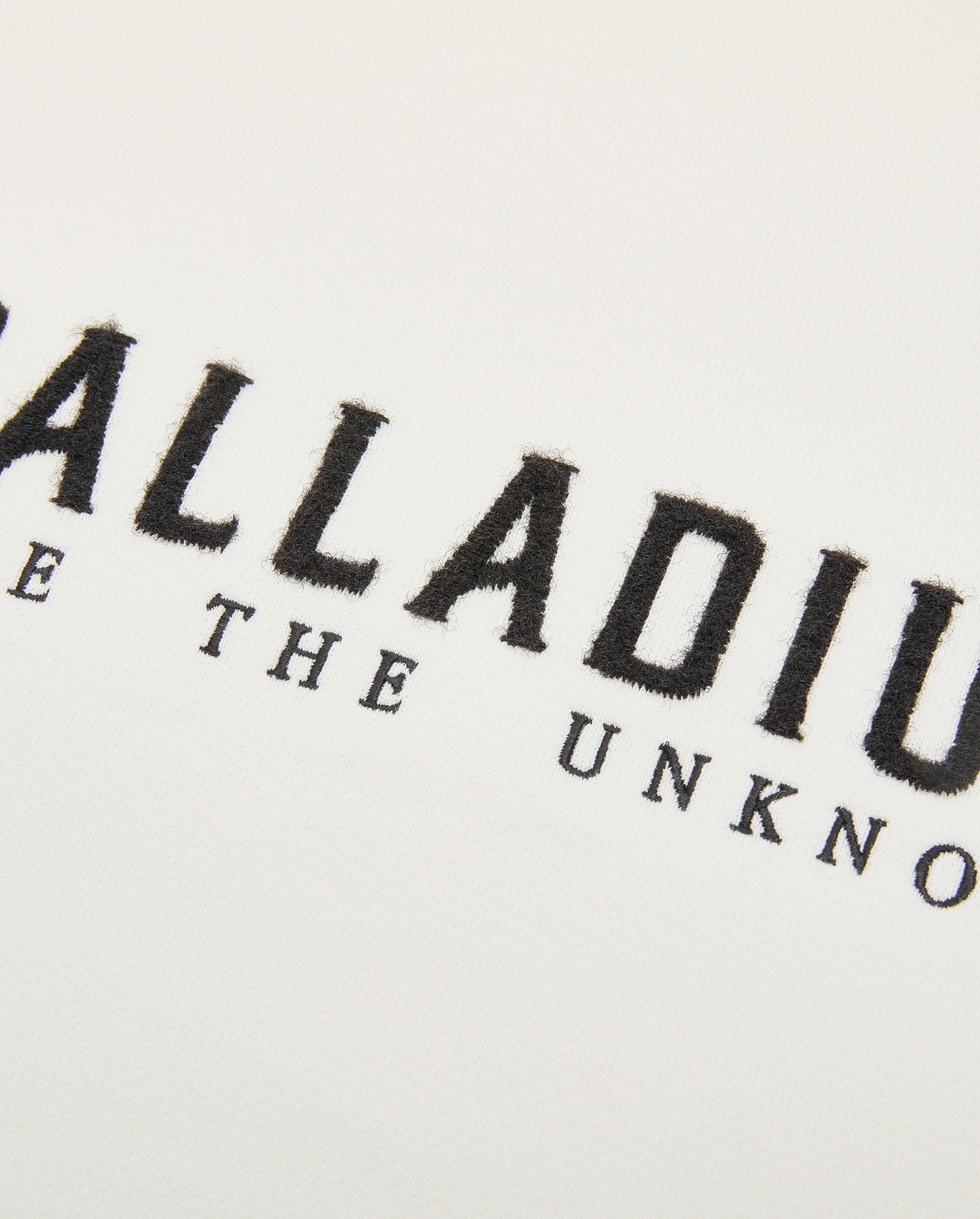 1011896-262 | MEN'S LOGO DROPPED SHOULDERS COTTON SWEATSHIRT | MARSHMALLOW - Image 4