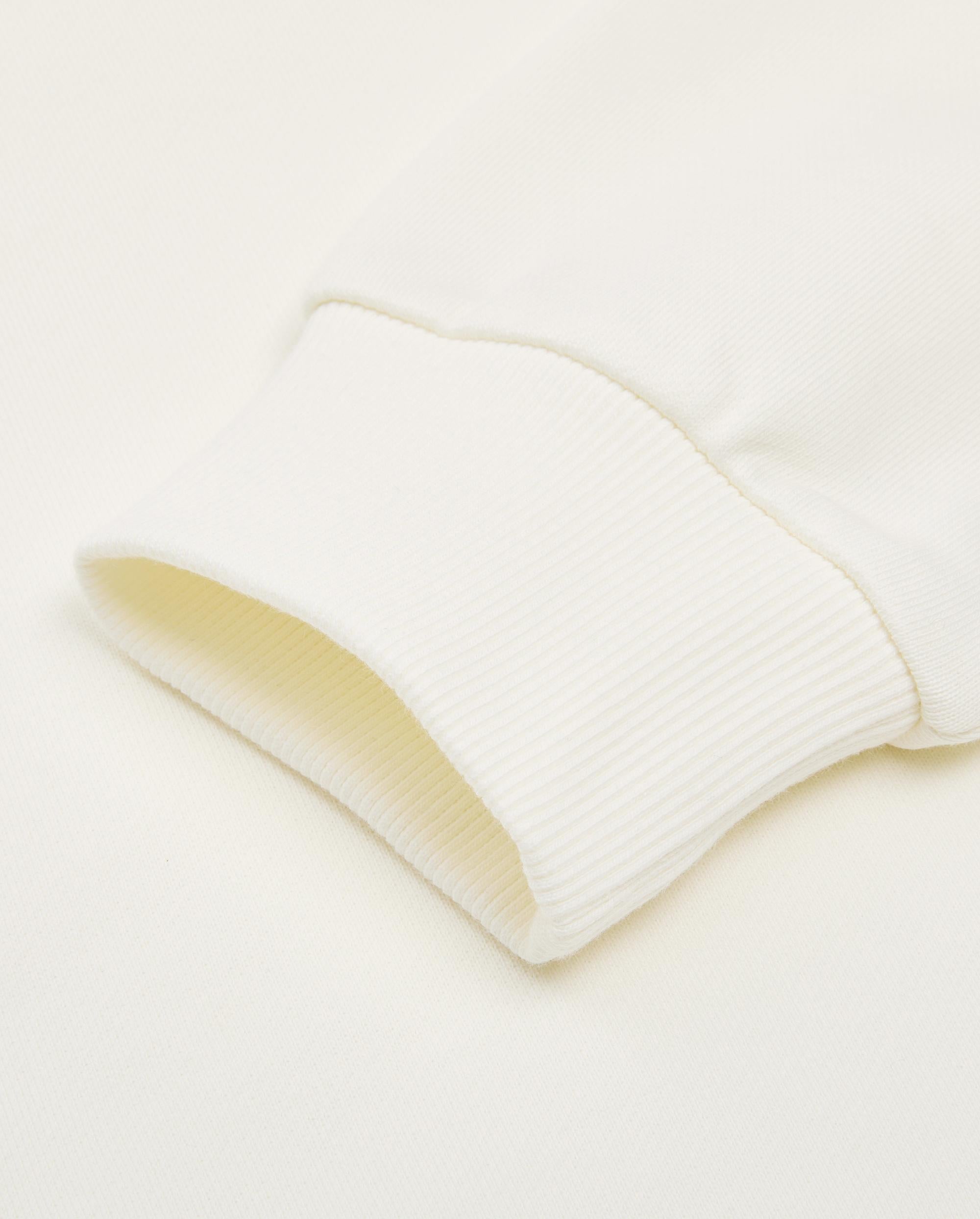 1011896-262 | MEN'S LOGO DROPPED SHOULDERS COTTON SWEATSHIRT | MARSHMALLOW - Image 5