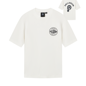 1011906-262 | MEN'S PALLADIUM LOGO THEME PRINTED T-SHIRT | MARSHMALLOW