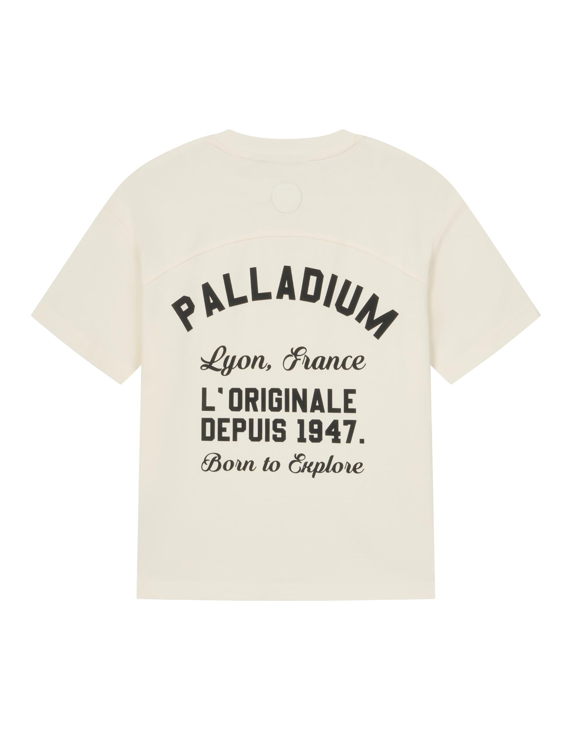 1910485-232 | WOMEN'S PALLADIUM LOGO COTTON T-SHIRT | VANILLA ICE - Image 5