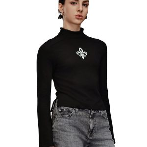 1910513-032 | WOMEN'S IRIS LOGO SLIM-FIT LONG SLEEVES T-SHIRT | TAP SHOE