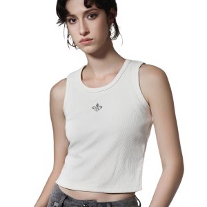1911398-262 | WOMEN'S IRIS LOGO TANK TOP | MARSHMALLOW