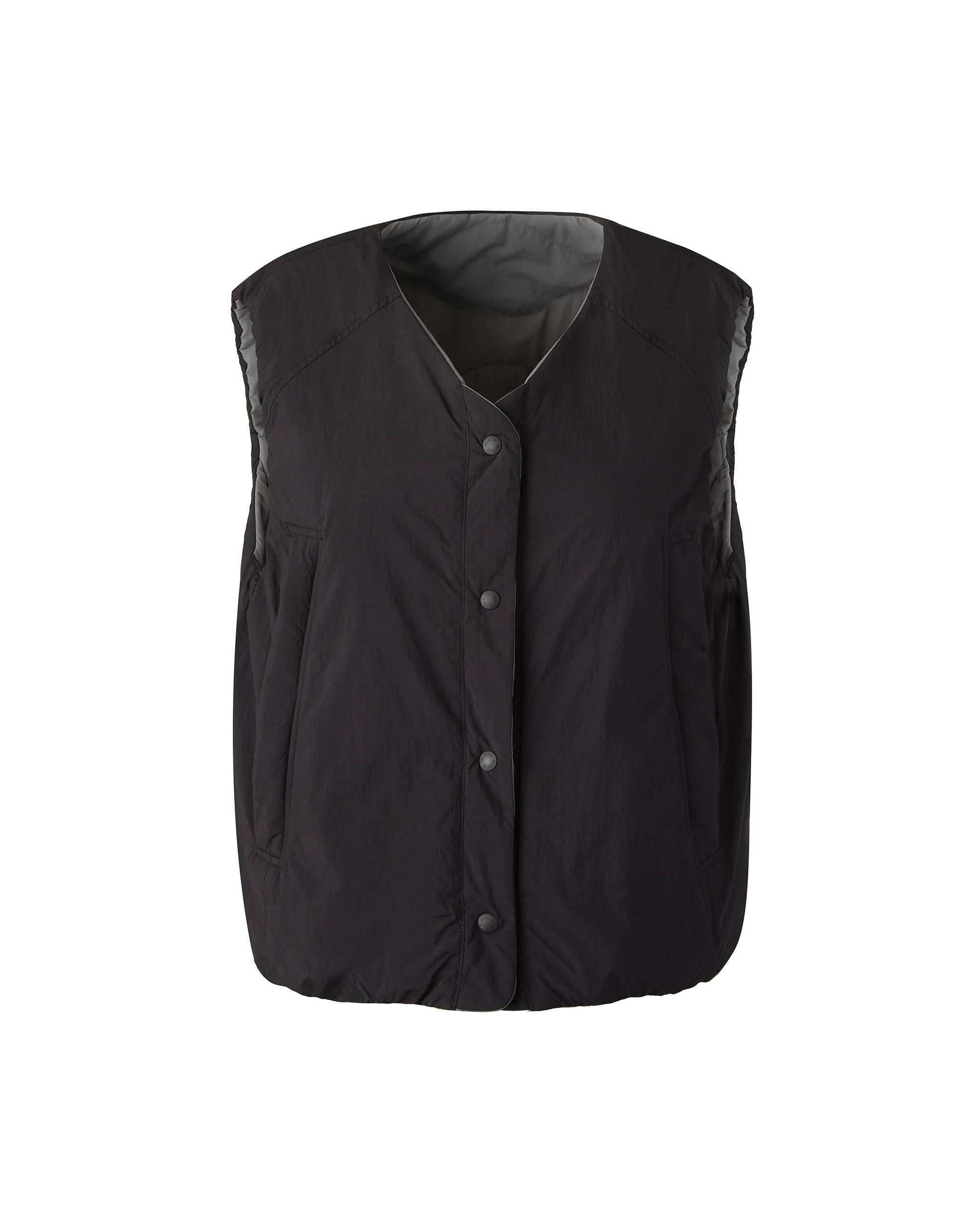 1911713-008 | WATER REPELLENT REVERSIBLE PADDED VEST JACKET | BLACK - Image 6