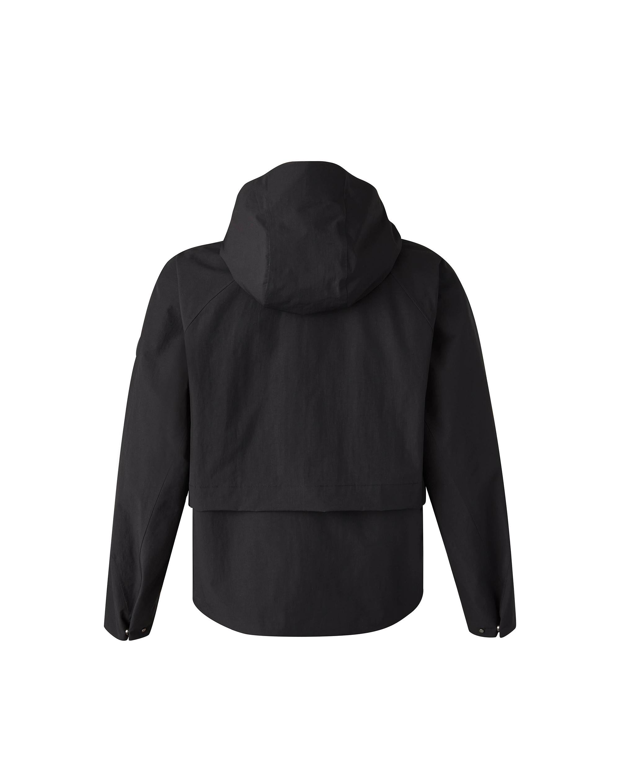 1911714-008 | WOMEN'S WATER REPELLENT WINDBREAKER HOODED JACKET | BLACK - Image 2