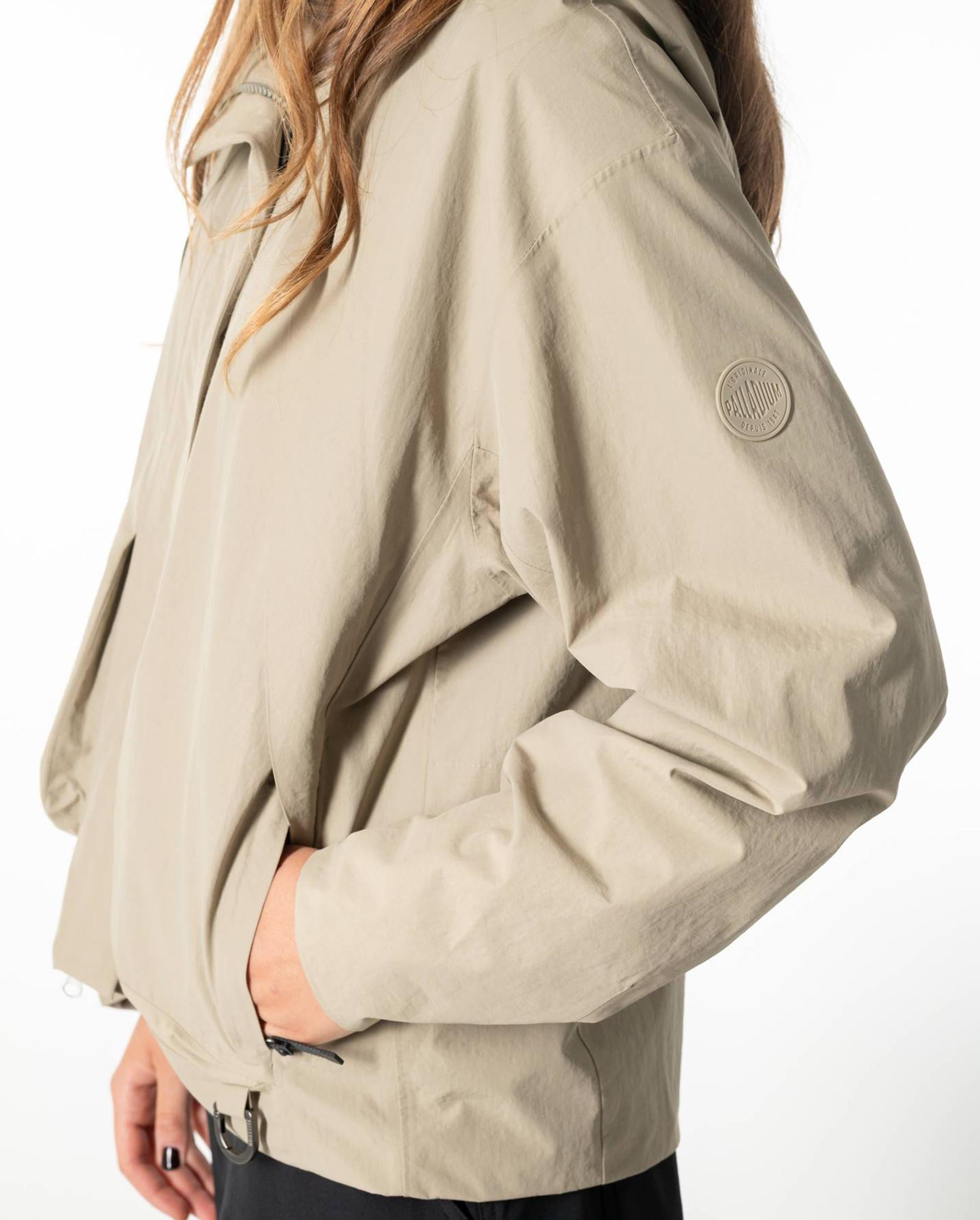 1911714-257 | WOMEN'S WATER REPELLENT WINDBREAKER HOODED JACKET | WARM SAND - Image 7