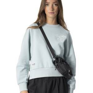 1911721-023 | WOMEN'S EMBROIDERED PALLADIUM THEME LOGO SWEATSHIR | CLOUD GRAY