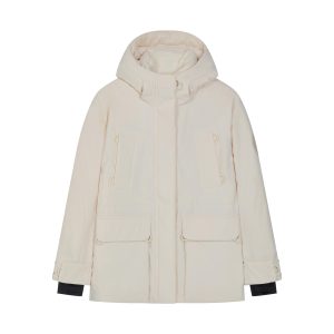 1911917-244 | WOMEN'S LOOSE FIT CARGO HOODED JACKET | WHITECAP GRAY