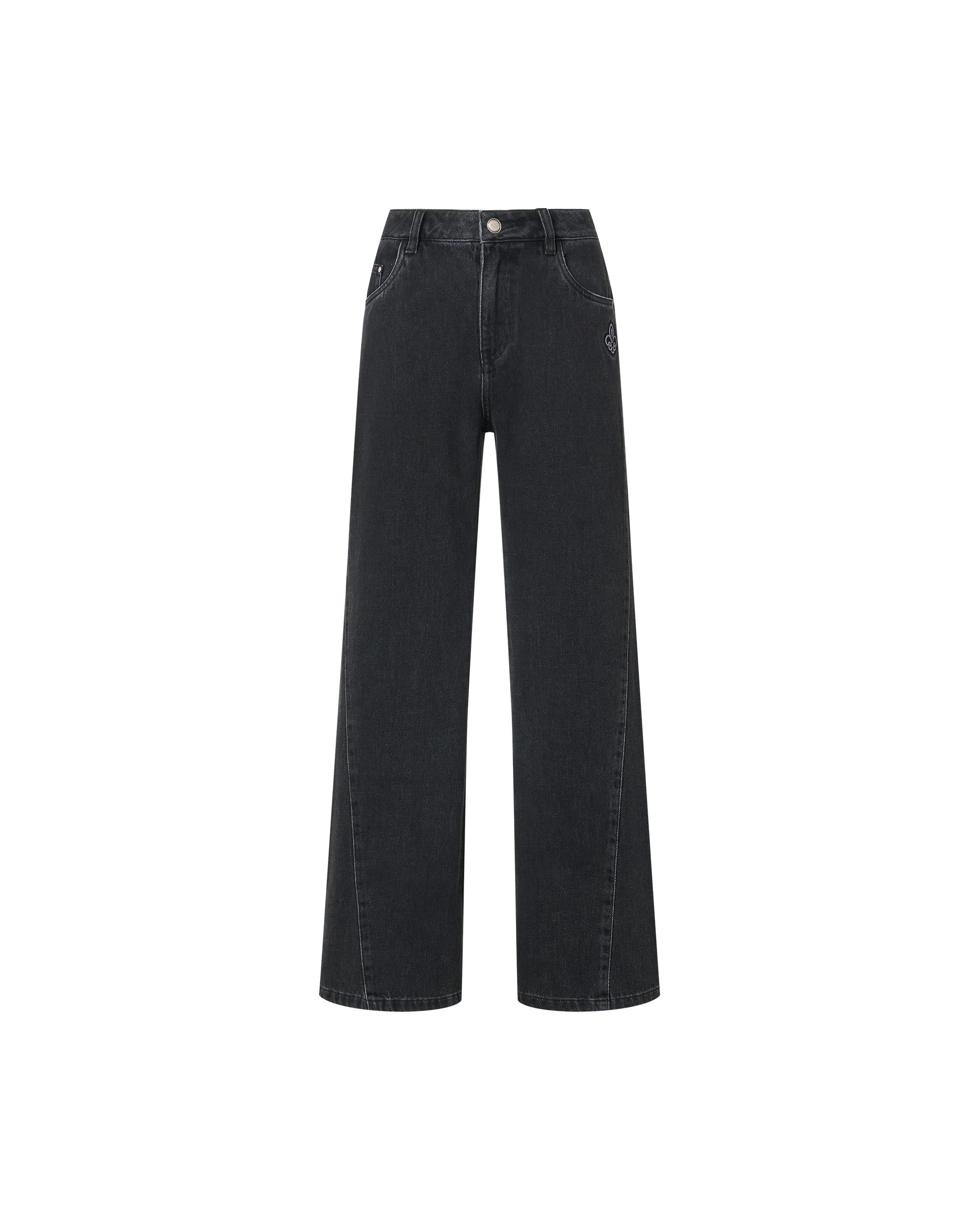 1911957-032 | WOMEN'S IRIS LOGO WIDE-LEG JEANS | TAP SHOE
