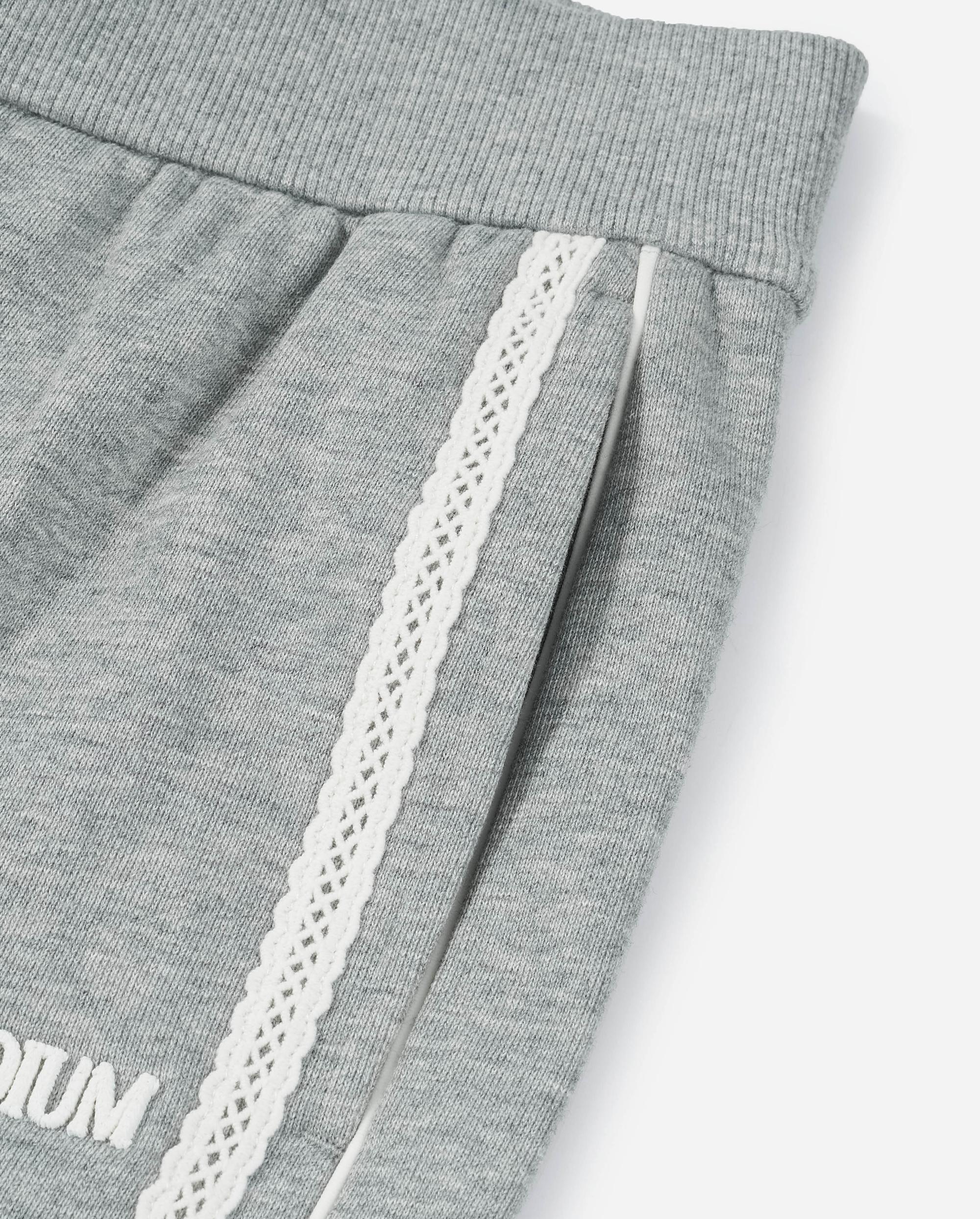 1911962-081 | WOMEN'S PALLADIUM LOGO SIDE TAPED COTTON PANTS | GREY - Image 3