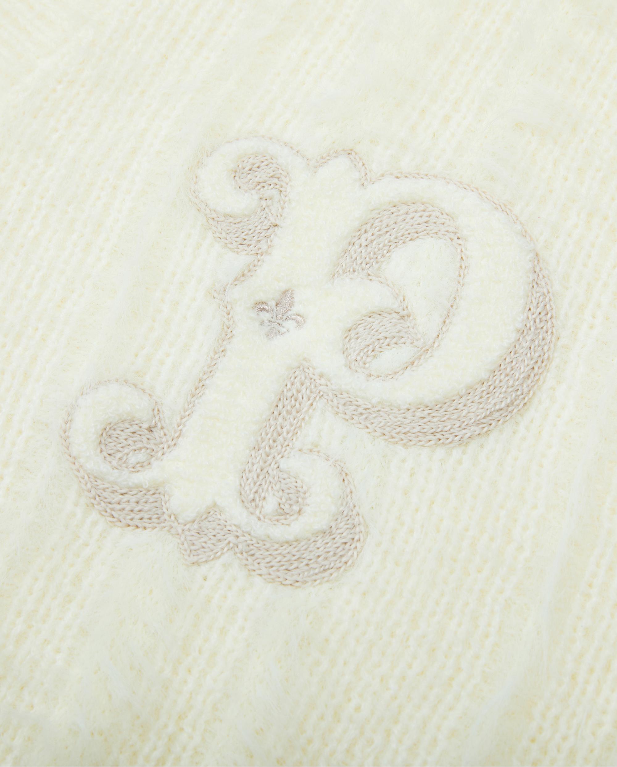 1911981-232 | WOMEN'S EMBROIDERED P LOGO V-NECK CARDIGAN | VANILLA ICE - Image 7