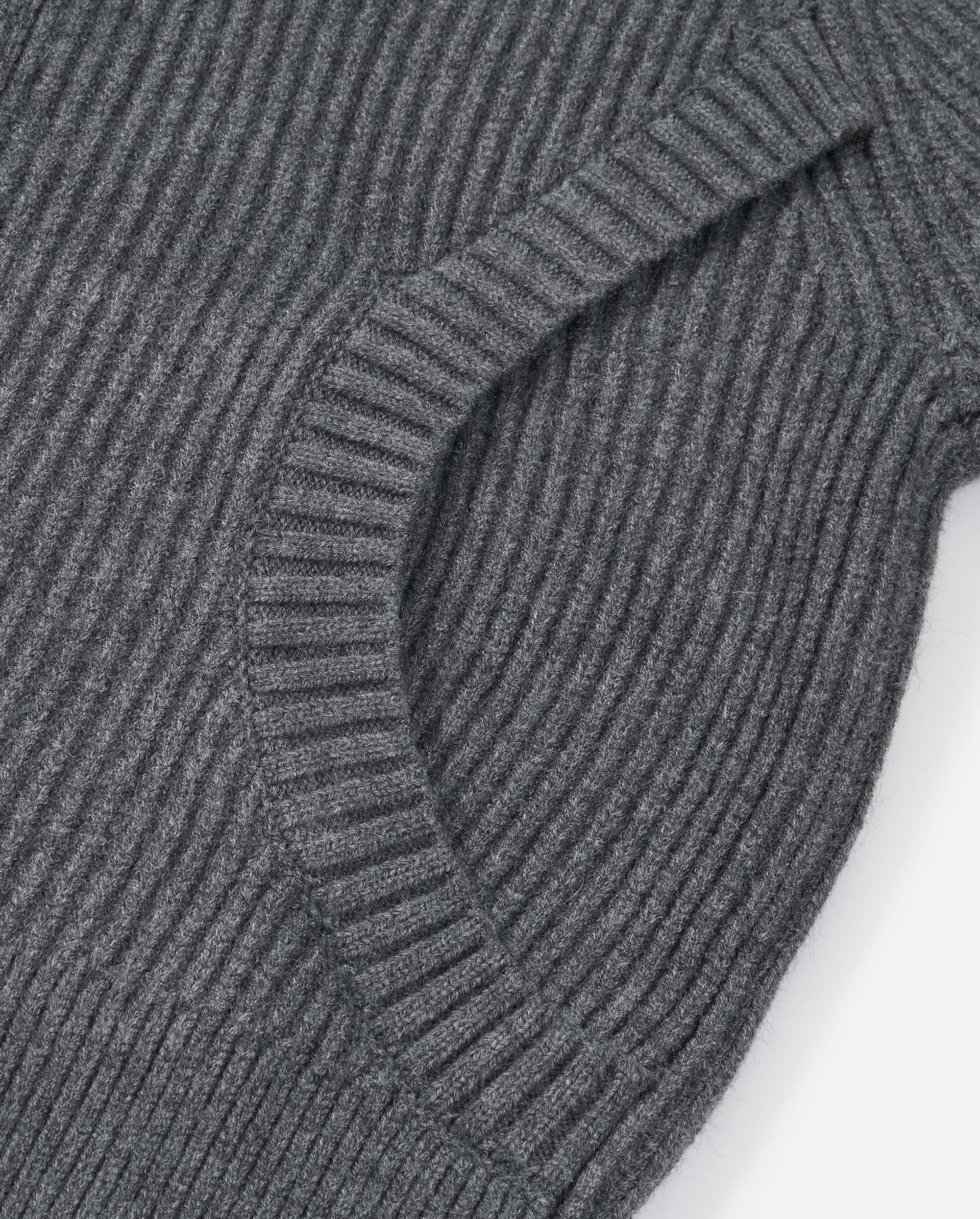 1911985-069 | WOMEN'S IRIS LOGO REVERSIBLE ZIP CARDIGAN | GRAY PINSTRIPE - Image 8