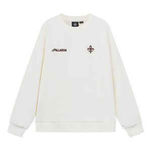 1911993-262 | WOMEN'S PALLADIUM IRIS LOGO SIDE TAPED COTTON SWEA | MARSHMALLOW