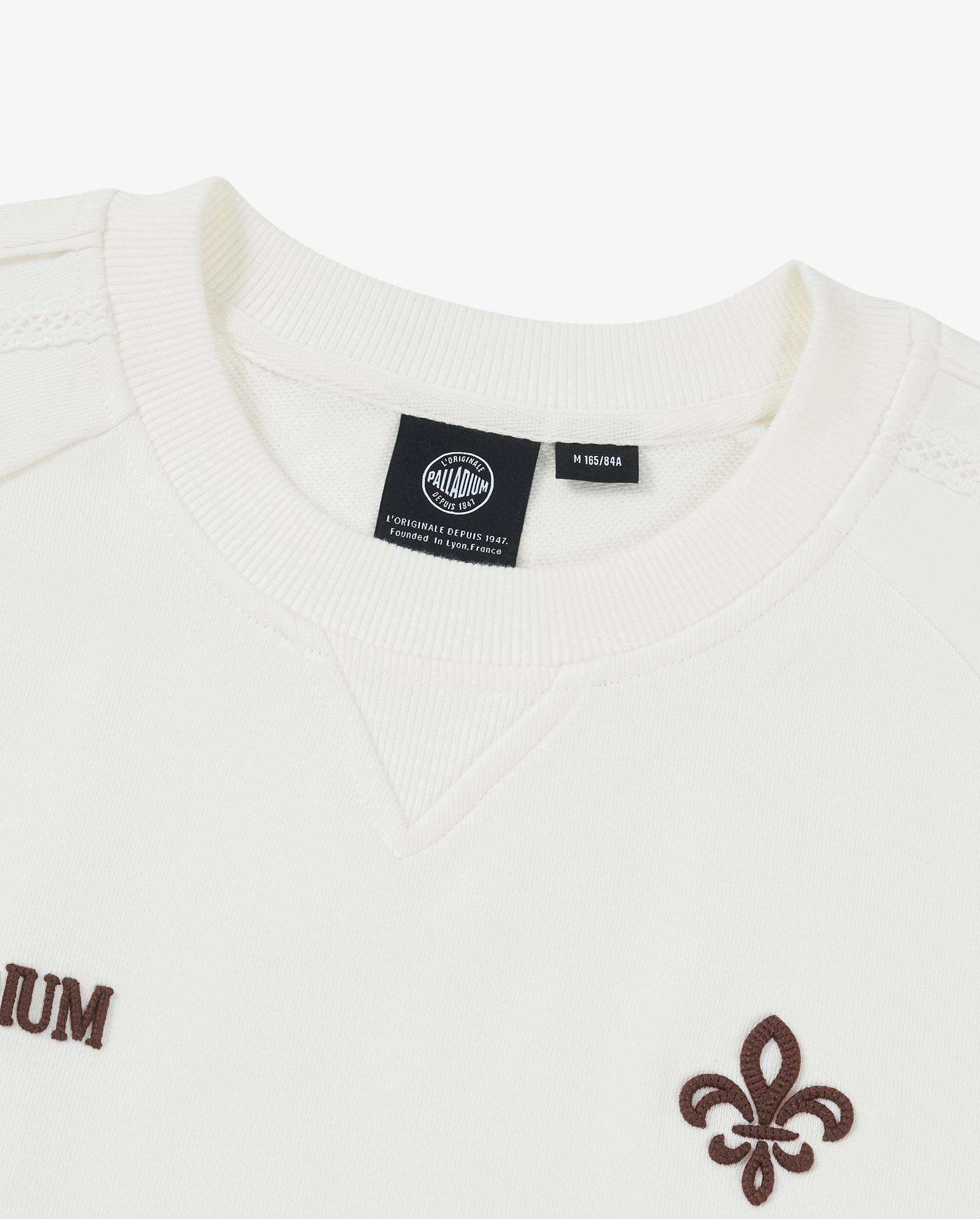 1911993-262 | WOMEN'S PALLADIUM IRIS LOGO SIDE TAPED COTTON SWEA | MARSHMALLOW - Image 3