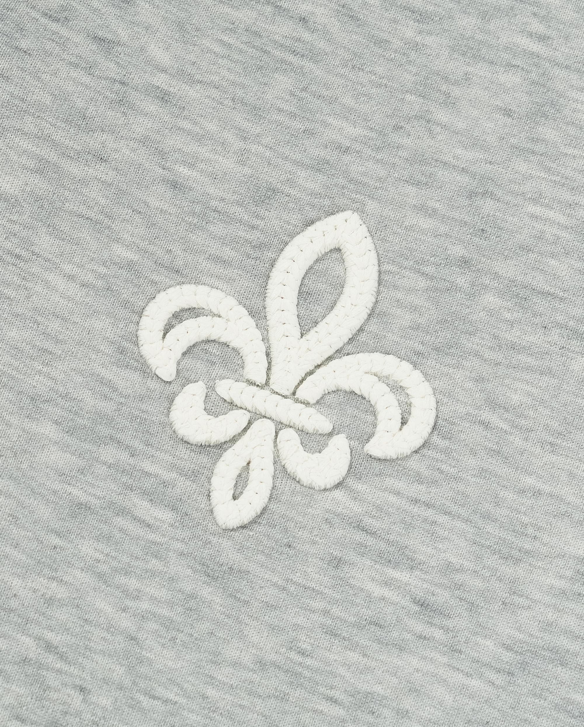 1911994-081 | WOMEN'S EMBROIDERED IRIS LOGO POLO SWEATSHIRT | GREY - Image 4