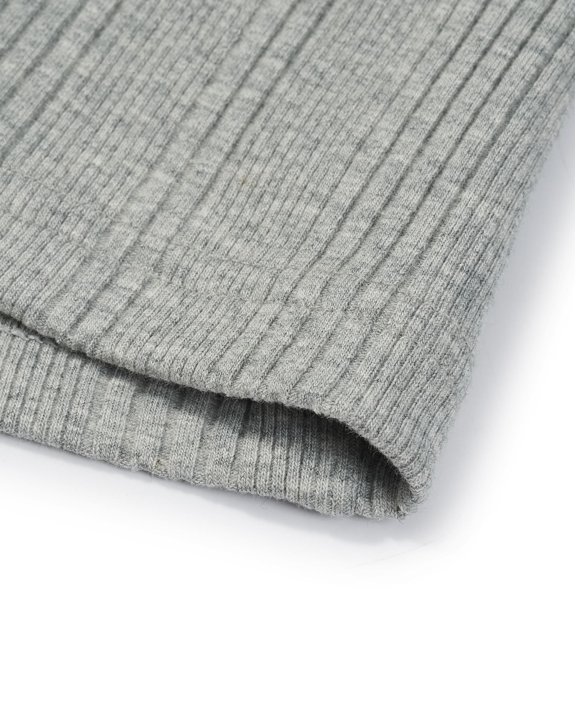 1912002-081 | WOMEN'S IRIS LOGO CROPPED LONG SLEEVES POLO TOP | GREY - Image 5