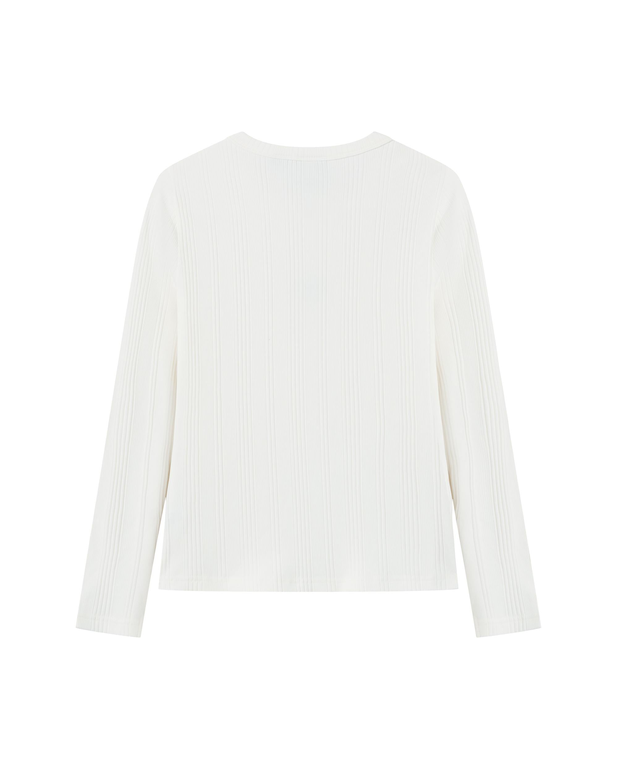 1912003-262 | WOMEN'S IRIS LOGO LONG SLEEVES T-SHIRT | MARSHMALLOW - Image 2