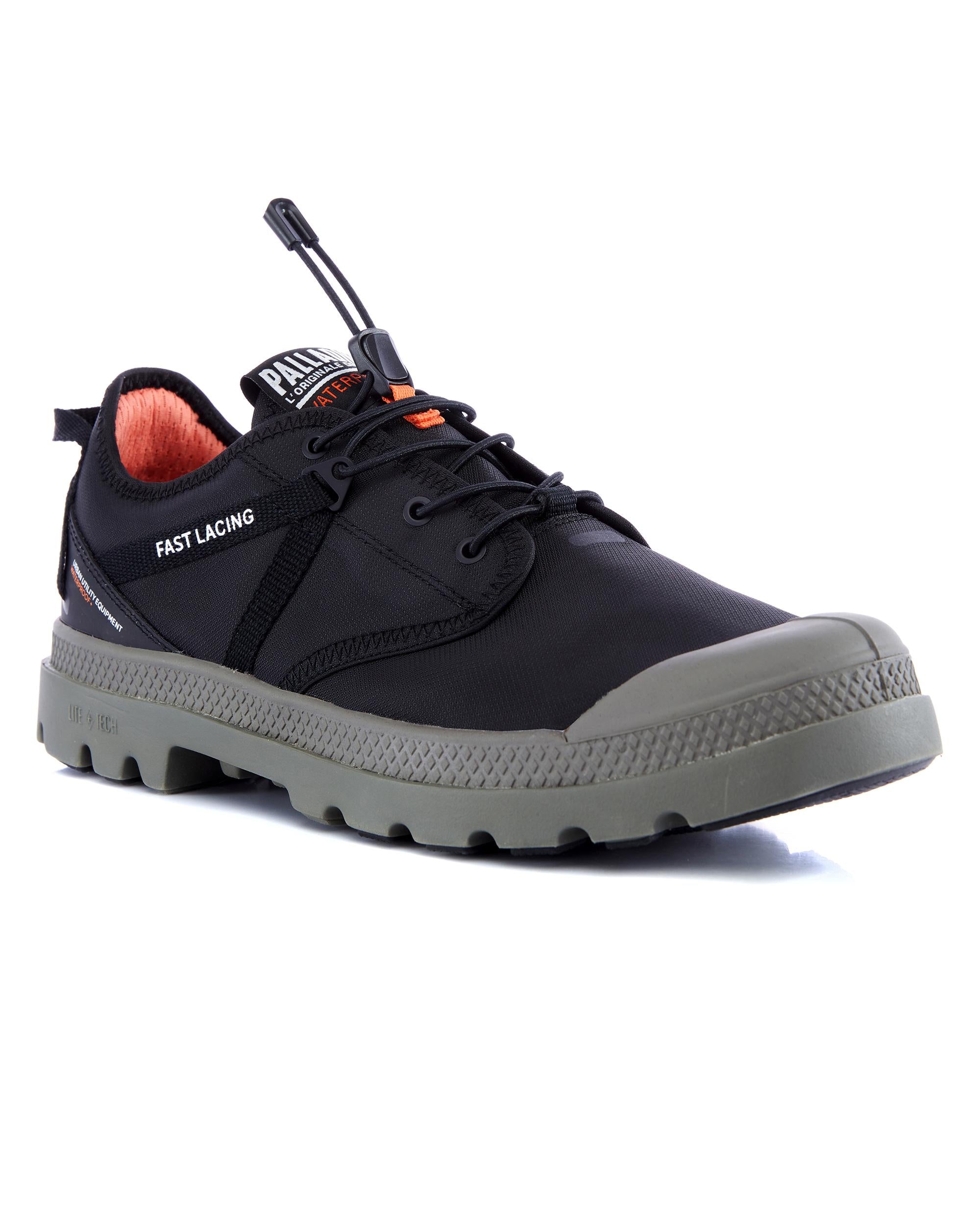 77338-008-M | UNISEX OX TRAVEL LITE+ WATERPROOF SNEAKERS | BLACK/DUSKY GREE - Image 2