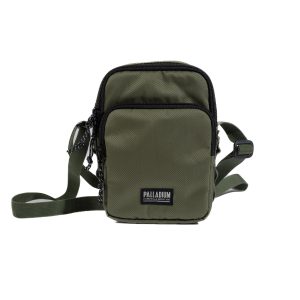 BG656-308 | PALLADIUM LOGO WATER REPELLENT CROSSBODY BAG | DUSKY GREEN